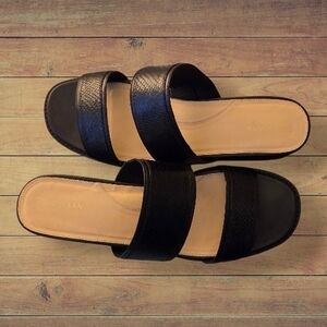 Cole Haan Women's Black Leather Sandals